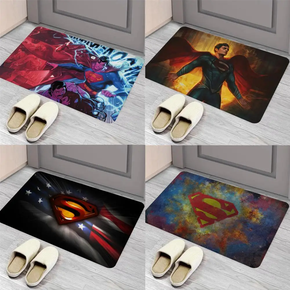 

S-Sup-eres man Floor Mat Entrance Door Mat Nordic Style Home Doormat Bathroom-Toilet Mats Bedroom Hotel Decor Mat