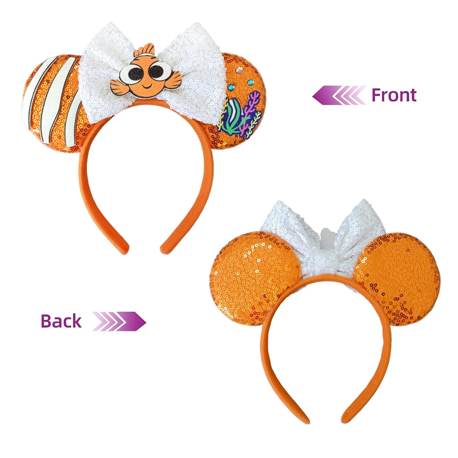 ที่คาดผมลายดิสนีย์ นีโม่ รุ่นใหม่ล่าสุด สำหรับงานปาร์ตี้ คอสเพลย์ ที่คาดผมรูปหูหนู สำหรับผู้หญิง เครื่องประดับศีรษะสำหรับงานเทศกาล ที่คาดผมเด็ก