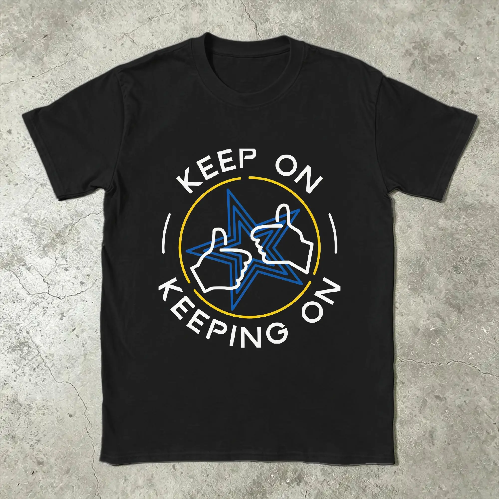 Death Stranding Keep On Keeping On T Shirts  100% Cotton Tops Vintage Short Sleeve Round Collar Tees Plus Size T-Shirts