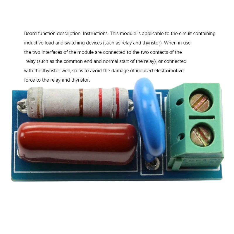 RC Absorption/Snubber Circuit Module Relay Contact Protection Resistance Surge