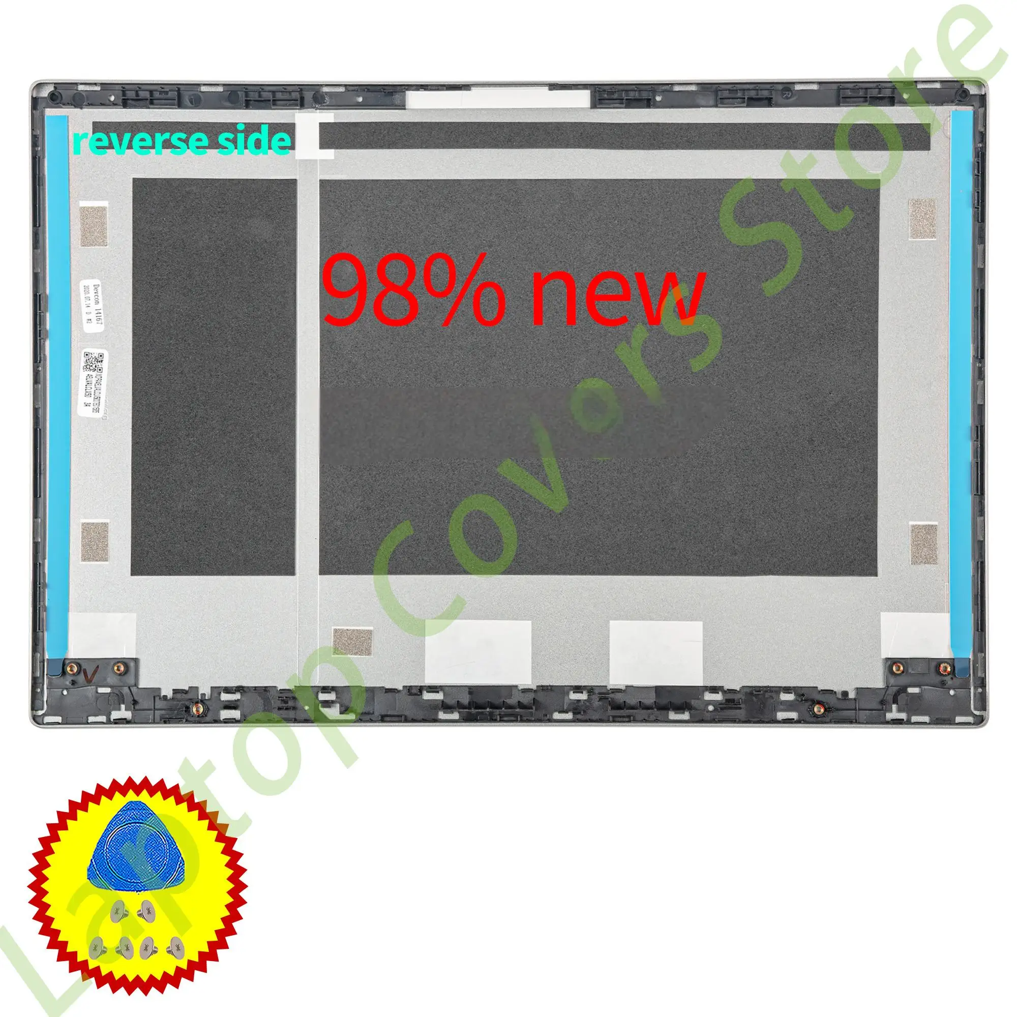 Imagem -02 - Laptop Capas para Thinkbook 15 15-iil 15-iml Lcd Tampa Traseira Moldura Frontal Caixa Superior Partes Inferiores Substituir Cinza 4elvalclv50