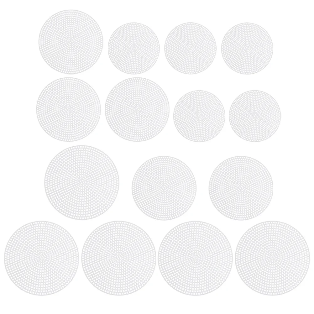 

15Pcs Circular Weaving Lining Portable Sewing Sheets Crochet Quilting Sheets for Embroidery and Craft Projects