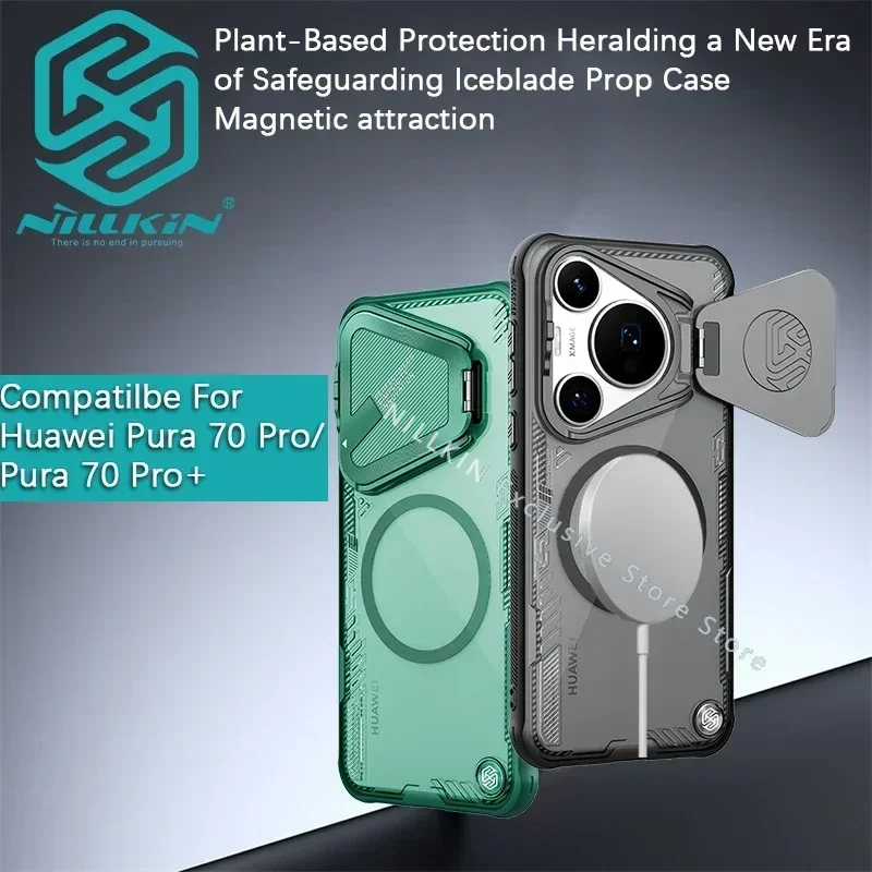 Nillkin para Huawei Pura 70 Pro +/Pura 70 Pro Plus lceblade Prop funda magnética transparente funda de teléfono cubierta de lente carcasa protectora