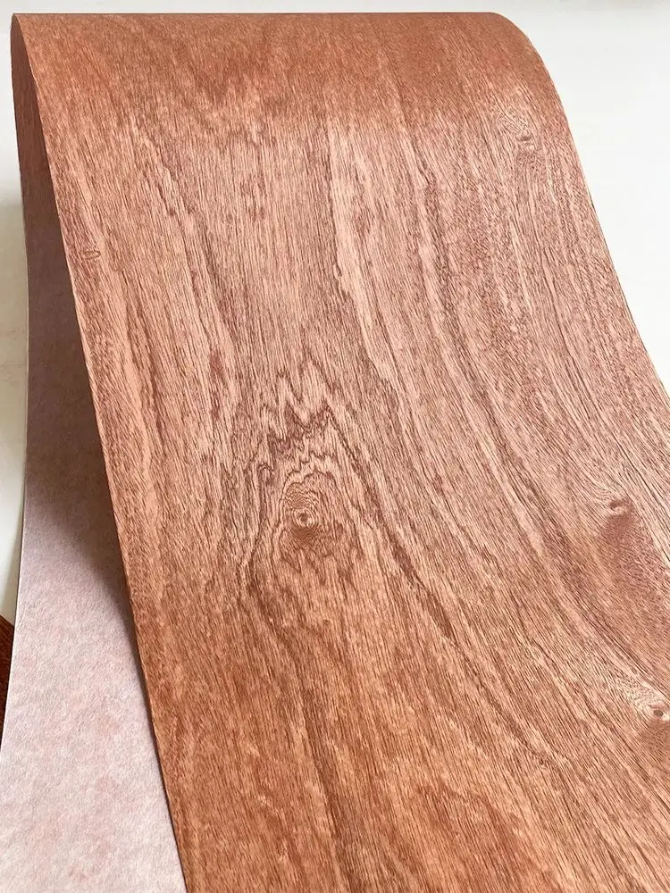 1 rolle 240 cm Sapele Furnier Dünne Holz Solide Handgemachte DIY Lautsprecher Gitarre Renovierung Möbel Haut Panel Lautsprecher Dekorative blätter – Detail 4