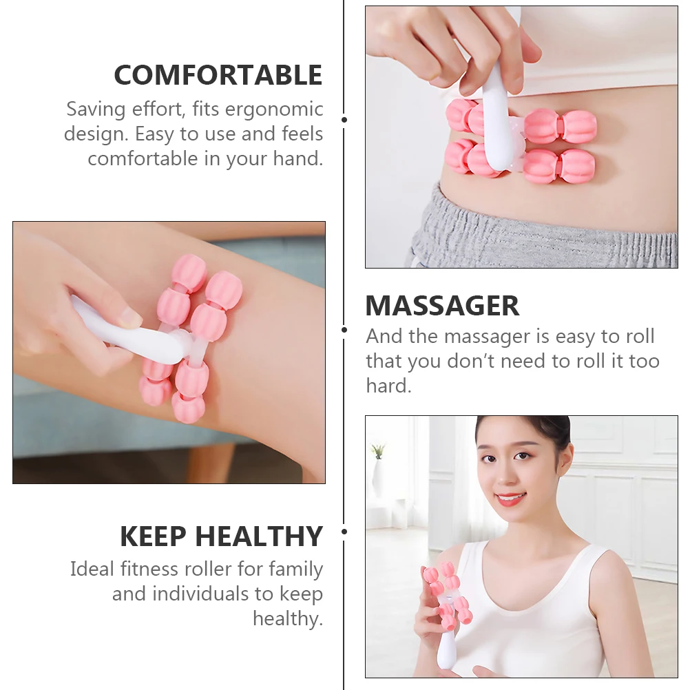 

1pc Massage Roller For Muscle Relaxation, Ergonomic Handheld Massager For Body Neck Arms Legs, Fitness Rolling Tool, Y-Shape