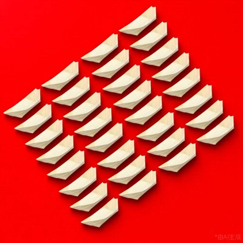 Mini barco de Sushi de madera, Material Natural seguro para alimentos, cuenco para aperitivos con forma de barco para el hogar, vajilla de estilo japonés, Sashimi, 50 Uds.