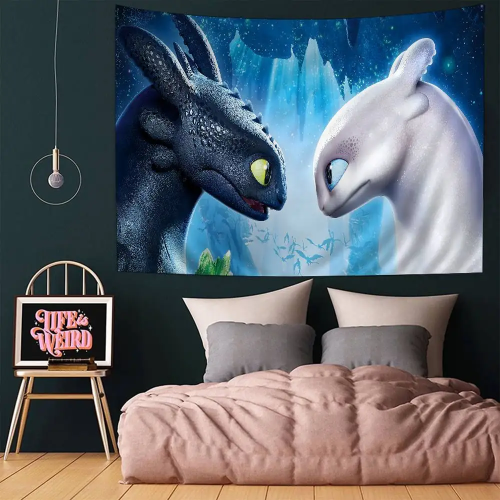 كيفية تدريب التنين الخاص بك اللطيف 2025 معلقة البوهيمي نسيج الهندي بوذا الجدار الديكور السحر البوهيمي الجدار الشنق