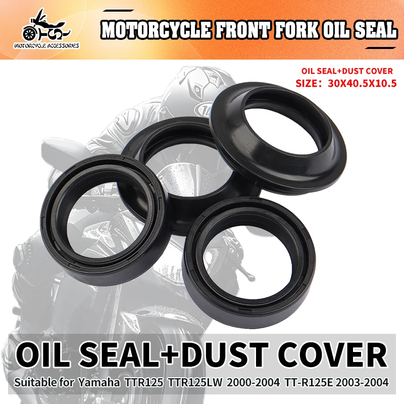 

SJ 30X40.5X10.5 Motorcycle Accessories Front Fork Shock Absorber Oil Seal Dust Cover For Yamaha TTR125 DT125 TY125 YBR125ED