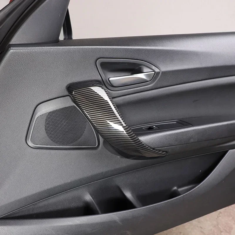 

For BMW 1 2 Series F20 F21 F22 F23 12-18 ABS Carbon Fiber Car Inner Door Armrest Handle Cover Trim Sticker Car Accessories