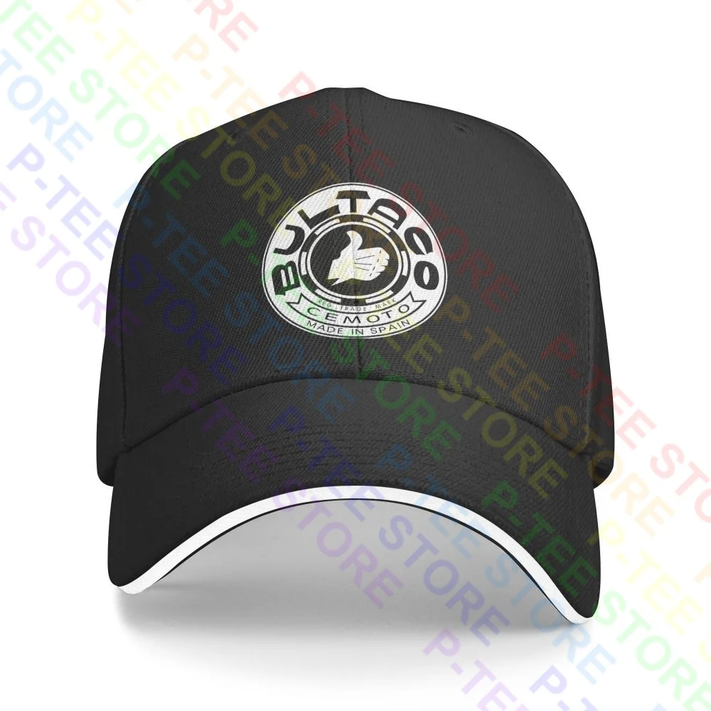 Bultaco Spain Motocycle Company Logo Sandwich Cap Baseball Cap Trucker Hat Cute Splicing High Quality