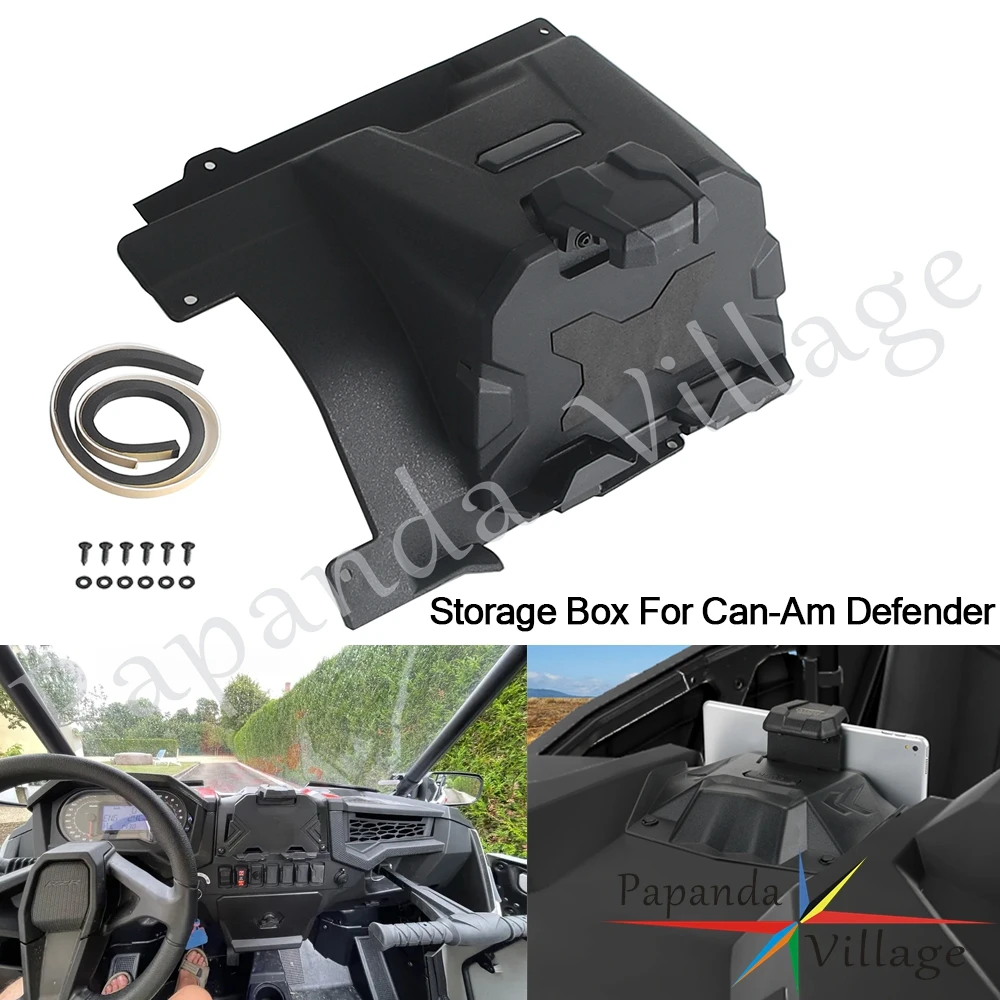 

ATV For Can-Am Defender HD10 HD8 HD5 Max HD10 HD8 2016-2023 Phone Holder GPS Organizer Storage Box UTV Electronic Tablet Device