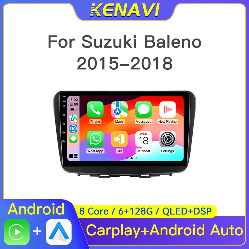 

2Din Car Stereo Radio For Suzuki Baleno 2015 2016 2017 2018 Multimedia Player GPS Wireless Carplay Android Auto Head Unit Screen