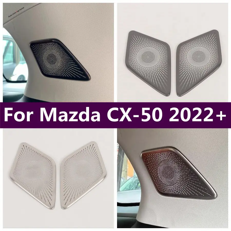 

Pillar C Post Stereo Tweeter Speaker Audio Triangle Decoration Frame Cover Trim Fit For Mazda CX-50 2022 - 2024 Car Accessories