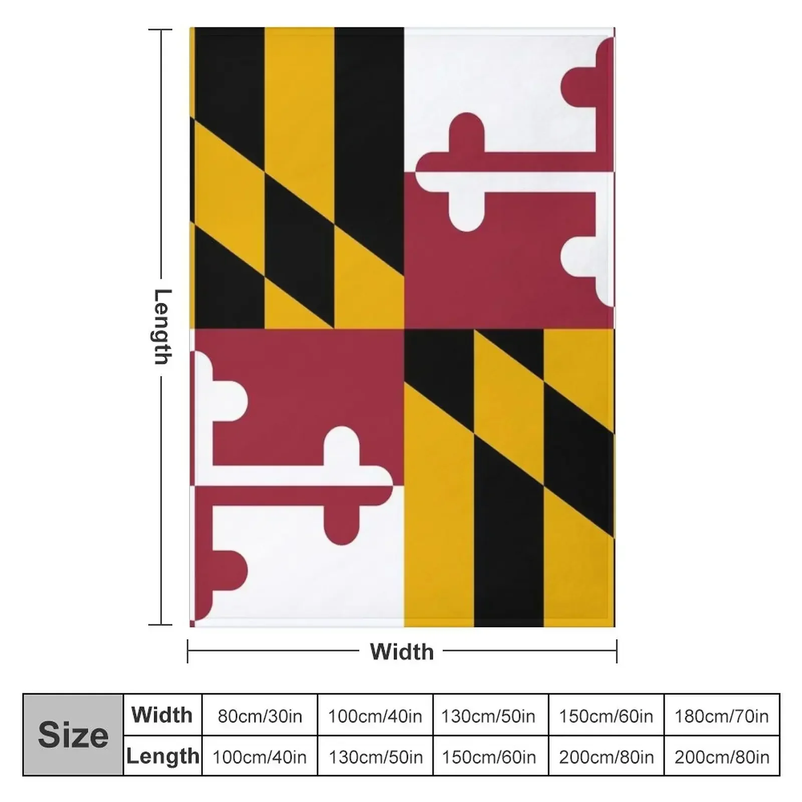 Maryland Flag Throw Blanket warm winter Bed Fashionable wednesday decorative Vintage christmas gifts Blankets