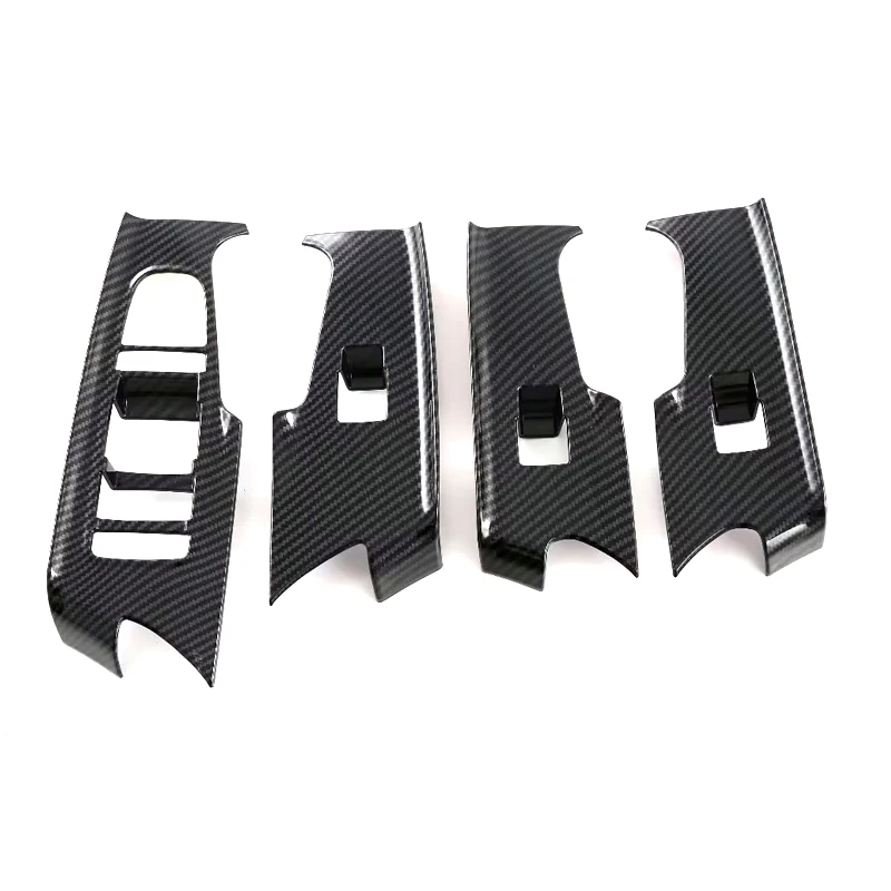 

ABS Interior Door Window Buttons Cover Trim Car Accessories Stickers For BYD Song Plus EV DMI 2022 2023