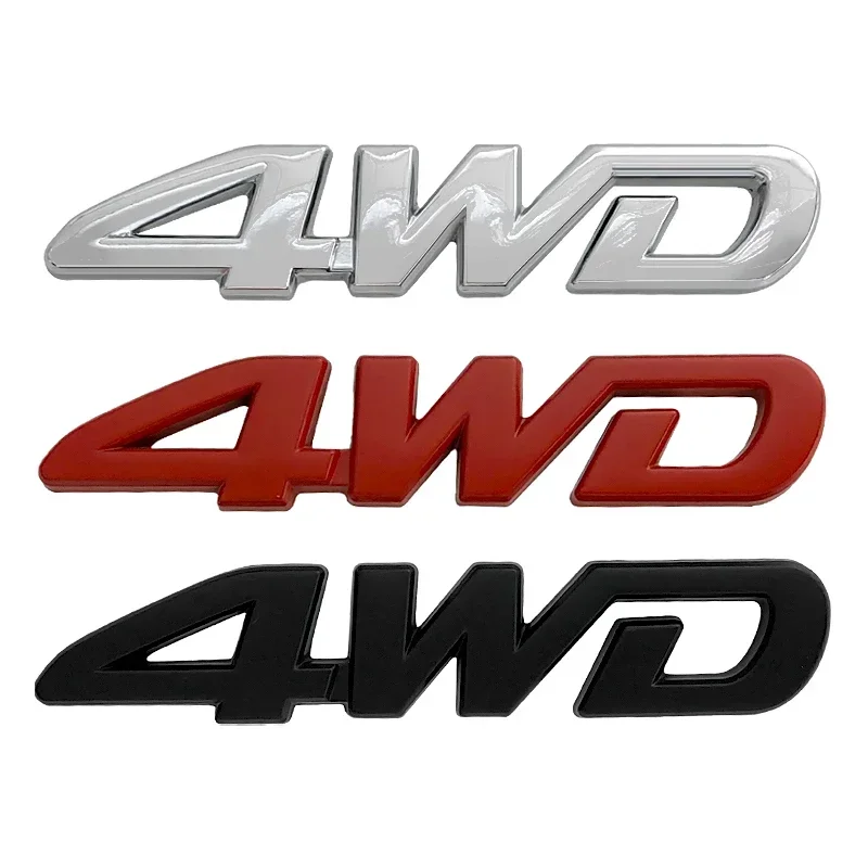 

3d Metal 4WD Logo Rear Boot Trunk Badge Emblem Tailgate Sticker Decals for Toyota RAV4