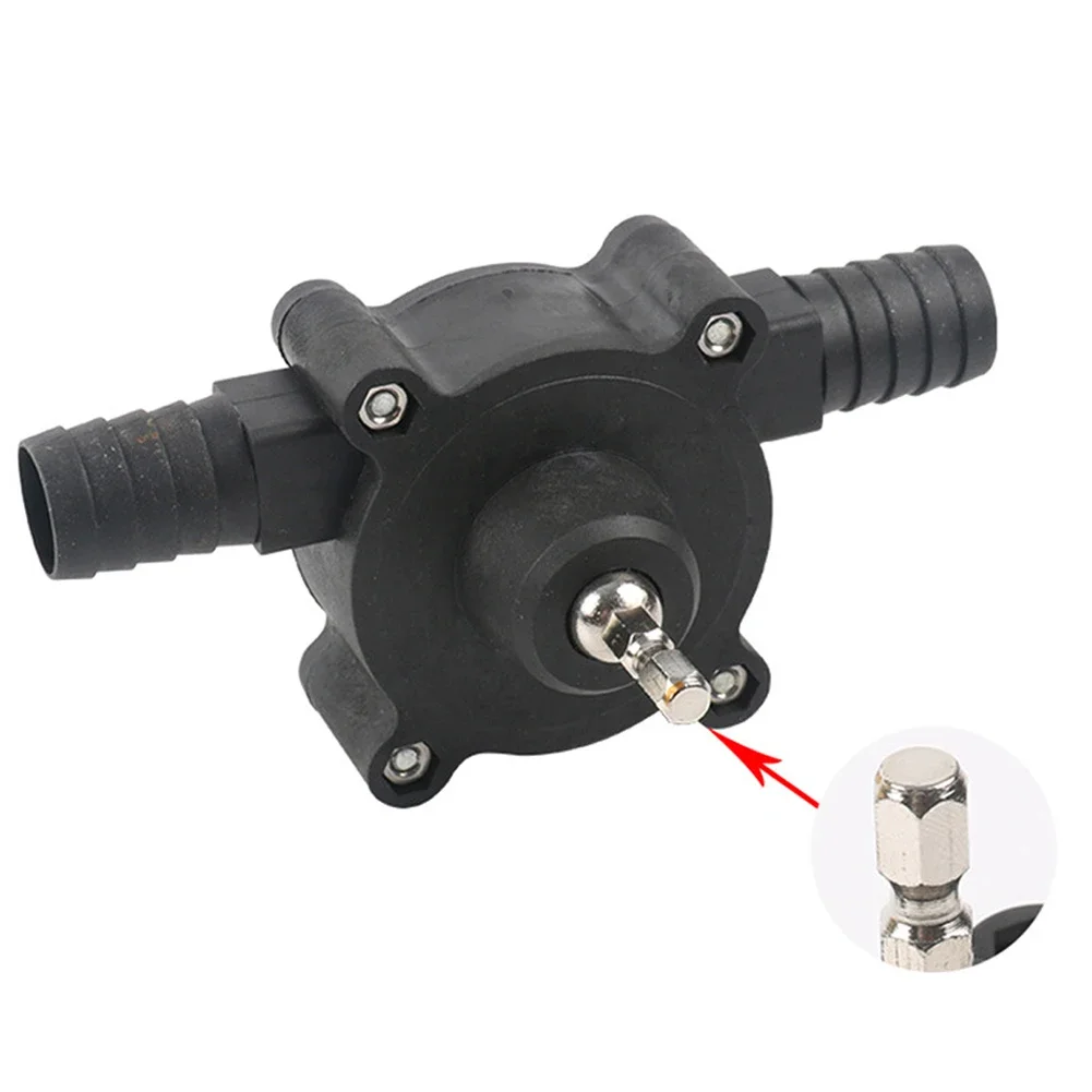 Diesel Oil Fluid Water Pump Self-priming Mini Hand Drill Liquid Transfer Pumps for Outdoor Personal Car Parts Decoration