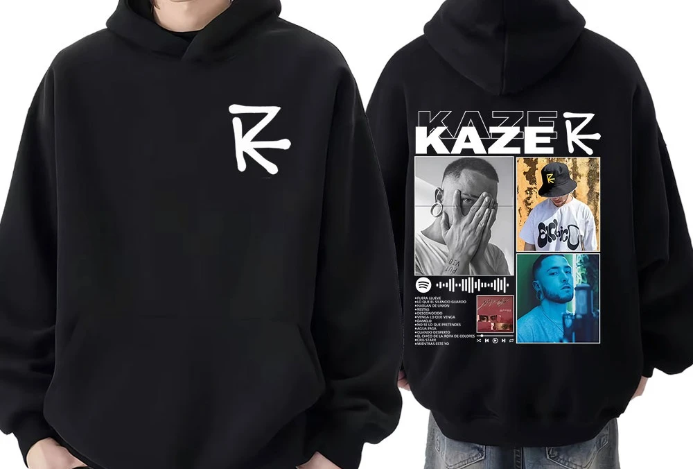 

Rapper Kazer Album Tour 2026 Print Hoodie womenmen Long-sleeved Loose Casual Sweatshirt Loose Casual Pullover Winter Streetwear