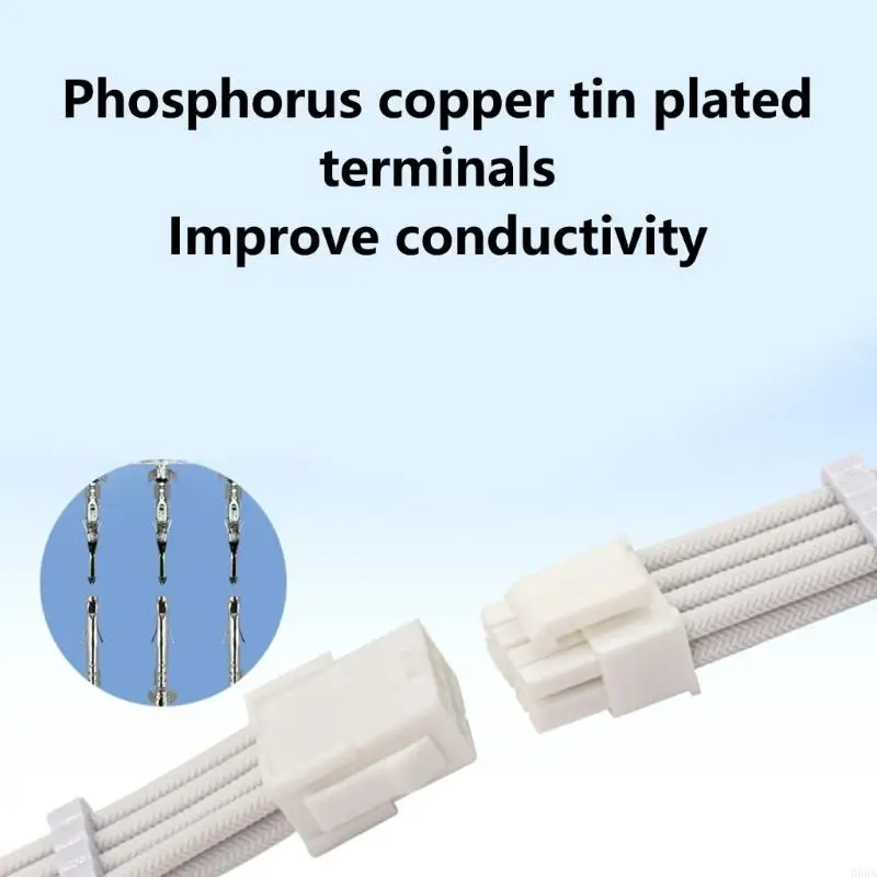 CPU 8P كابل تمديد الطاقة 8pin إلى الذكور ATX12V محول الأكمام الحبل 066A