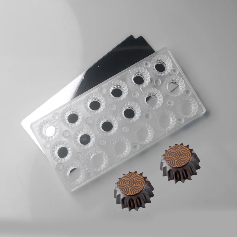 Magnetic Transfer Plate Chocolate Mould 7 Types Available Polycarbonate Chocolate Molds Kitchen Food Grade PC Candy Baking Tools