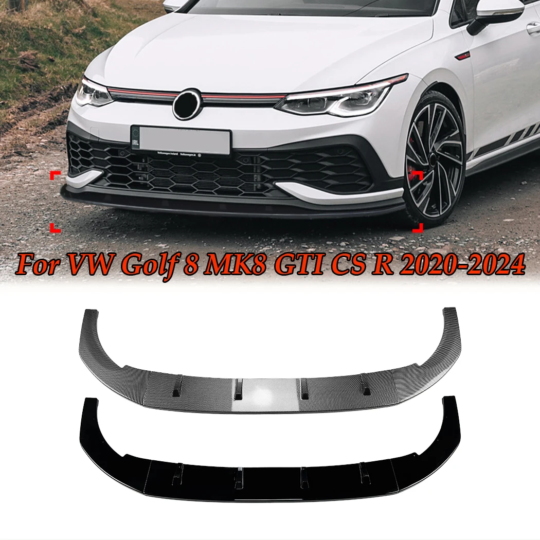 

Для VW Golf 8 MK8 GTI CS R 2020-2024 автомобильный передний бампер, спойлер, диффузор, внешняя отделка, защитные аксессуары