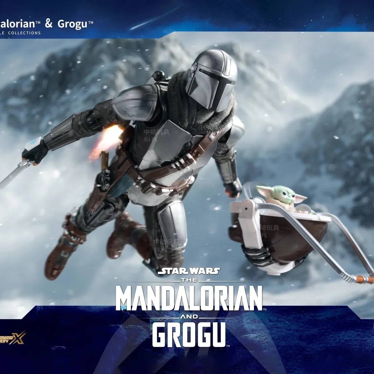 Nuevo ZD Toys 1/10 The Mandalorian Grogu Star Wars Figuras de Acción Storm Trooper Darth Vader Luke Skywalker Modelo Anime Juguete Articulado