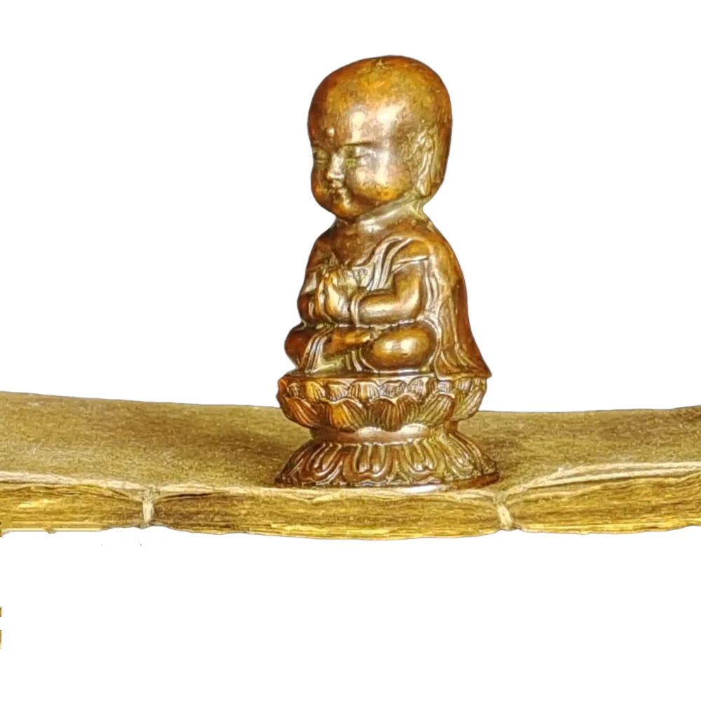

Chinese Antique Purple Bronze Surplice Buddha Statue Ornament Statue