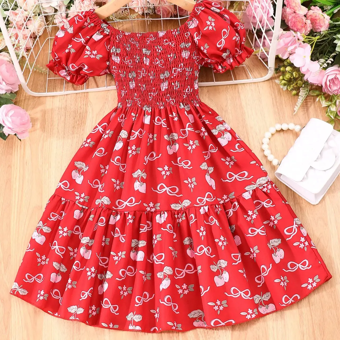 

Girls Clothes Kids Fresh Simple Dress