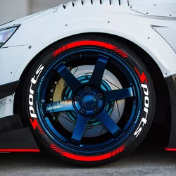 Letter Tire Decorative Sticker PVC Waterproof Self-adhesive Decal High Quality No Glue Accessories A Set Contains Four Tires
