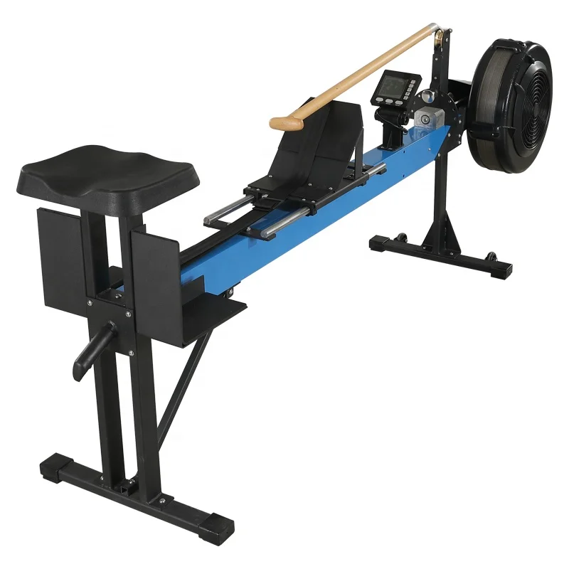 Commercial Indoor Fitness Equipment Gym Equipment Wind Resistance Air Rower Dragon Boat Kayak Rowing Machine