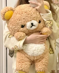 80CM Rilakkuma Plush Toy Teddy Bear Stuffed Animal Cartoon Pillow Kawaii Room Decor Cushion Children's Birthday Gifts Hobbies