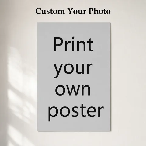 Customizable Self-Adhesive Posters — Upload Your Own Designs or Photos; A Unique Home Décor Item Available in Various Sizes.