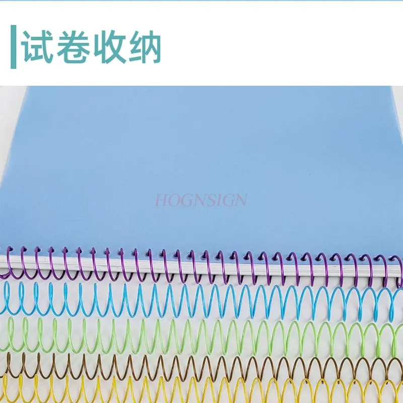 5 قطعة A4-30 حفرة ملزمة الحديد لفائف واحدة B5/26 حفرة فضفاضة ورقة حلقة كتيب دوامة الحديد حلقة فضفاضة ورقة كتاب DIY بها بنفسك يمكن قطعها