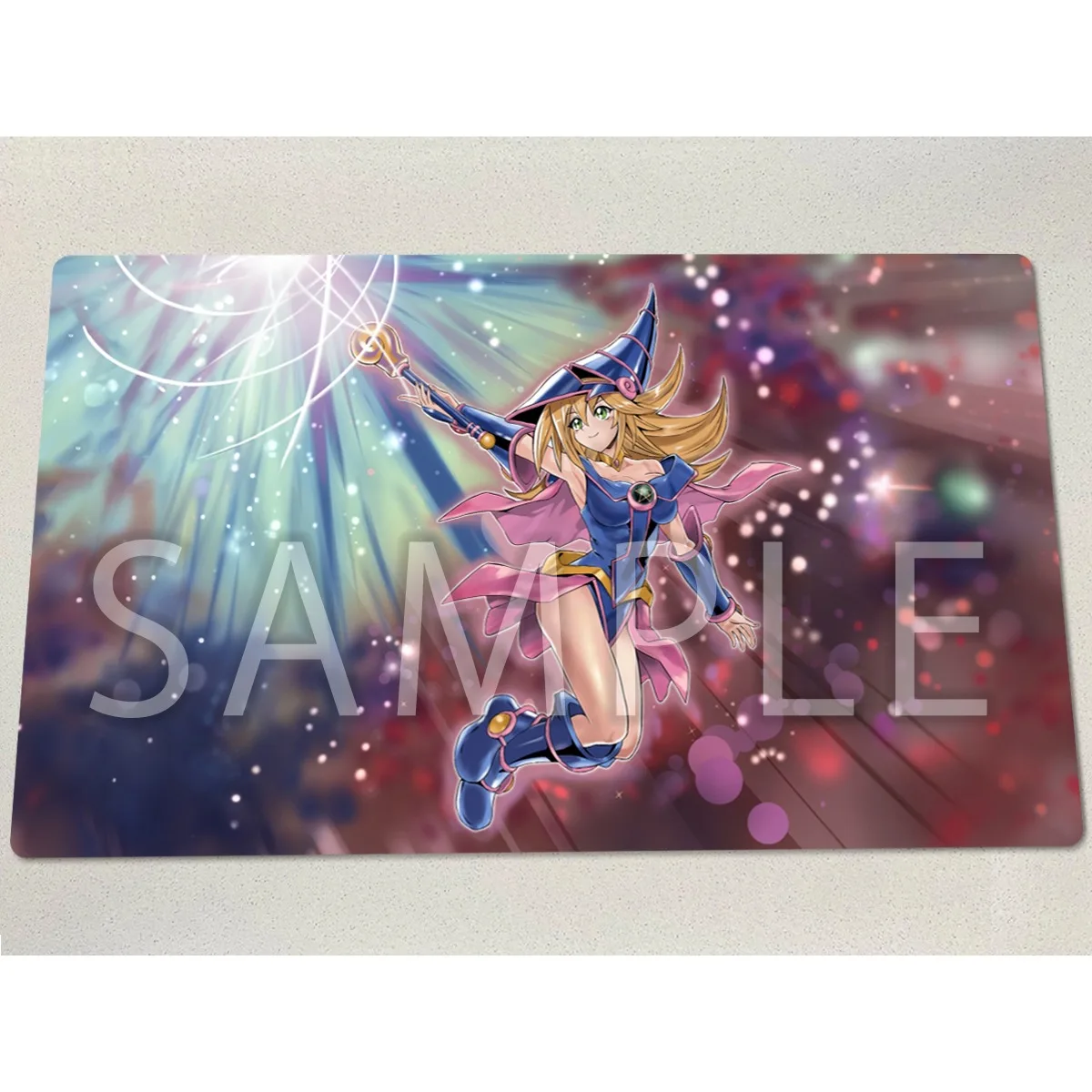 

YuGiOh Dark Magician Girl Mat TCG CCG Playmat Board Game Duel Pad Trading Card Game Mat Rubber Mouse Pad 600x350x2mm Free Bag