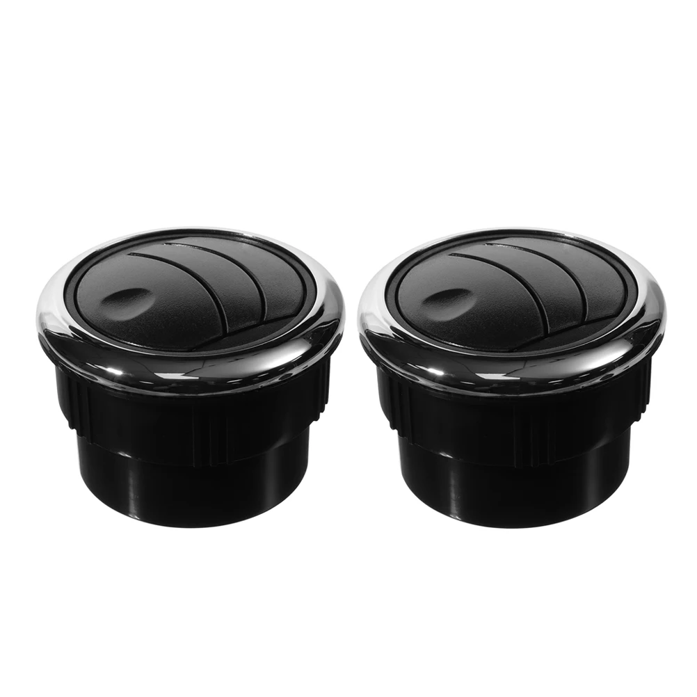 

2pcs RV Air Conditioning Outlet Round Vent Exhaust for Car Trailer High Efficiency Cooling Adjustable Ventilation Quiet