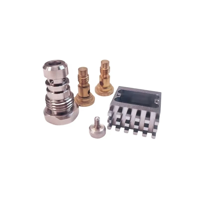 CNC machined stainless steel, brass, multi-form precision parts set, industrial equipment connection/positioning components