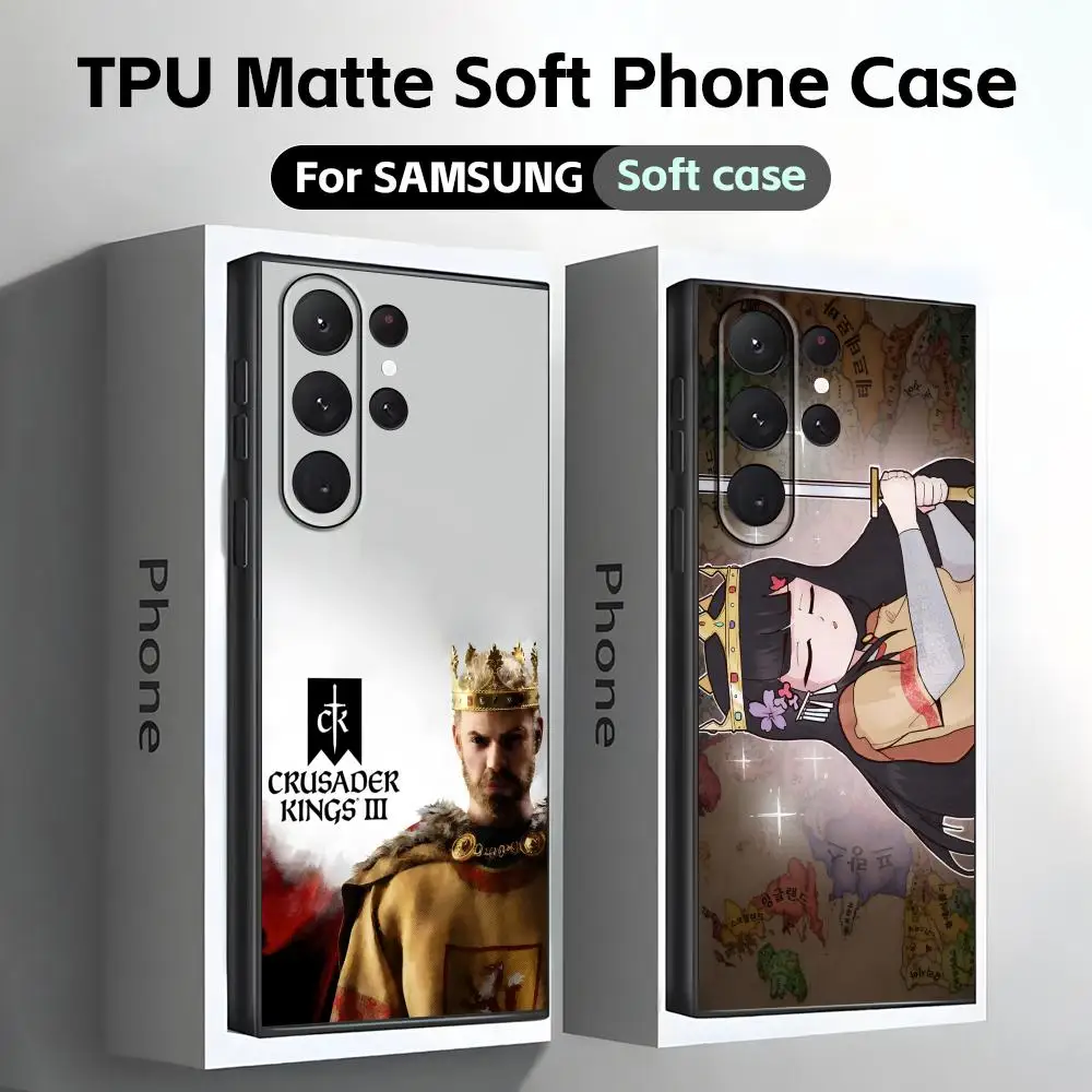 Crusader Kings III Phone Case Soft Black For Samsung S25 S24 S23 S22 S21 S20 Plus Ultra Note20 Crusader Kings III Phone Case Soft Black For Samsung S25 S24 S23 S22 S21 S20 Plus Ultra Note20