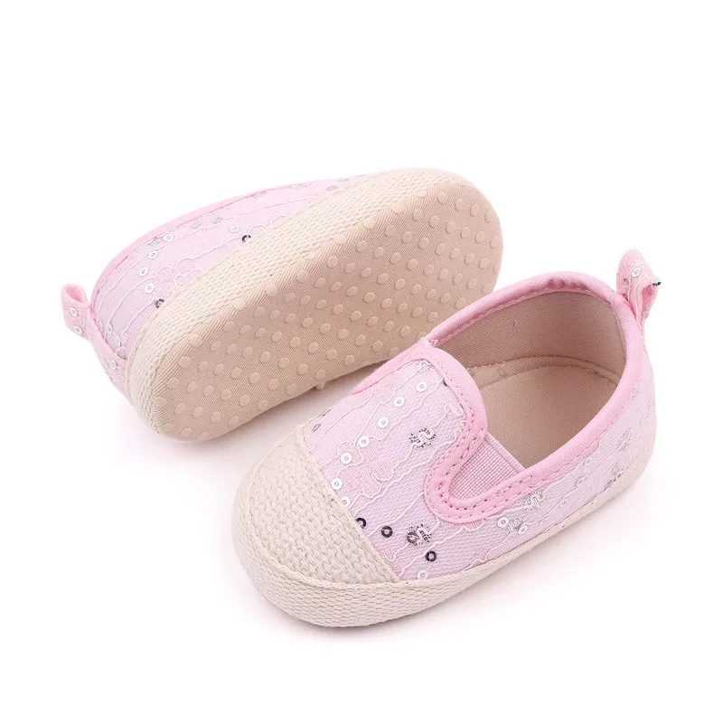 Fashion Spring Autumn Baby Cotton Shoes Soft Sole Infant Antislip First Walkers Cute Newborn Girls Crib Shoes For 0-18M