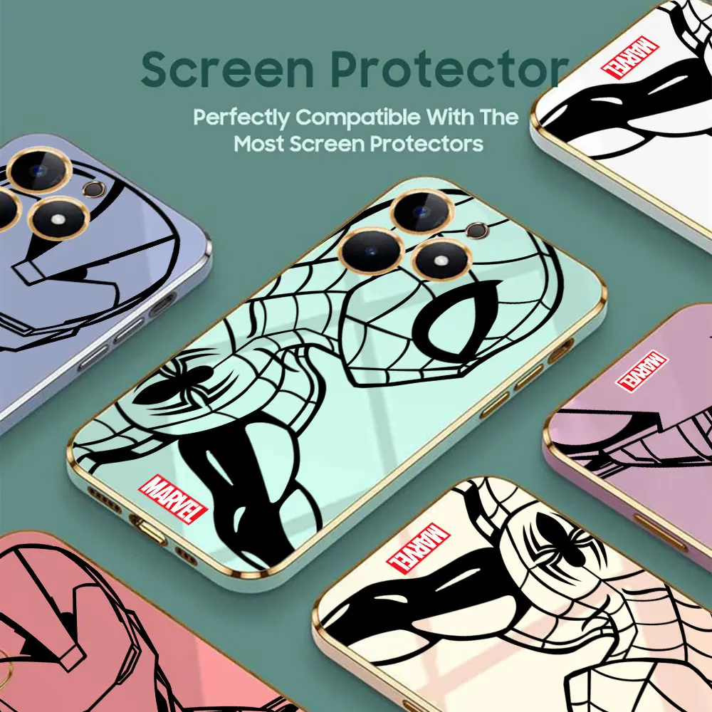 Marvel Spider Man Iron Man Phone Case For infinix Tecno Spark 10 8 7 6 6GO GO2022 Pova 8 4 3 Neo 2 Camon 20 19 18 Pro Cover Case