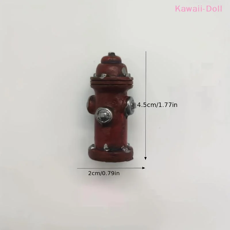 1/2PCS Mini Resin Figure Mental Psychological Sand Table Game Box Court Therapy Fire Hydrant Decorative Ornaments view 6