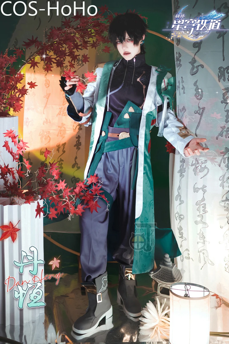 COS-HoHo Honkai Star Rail Game Suit para homens, uniforme bonito e legal, fantasia cosplay, roupa de RPG, festa de Halloween