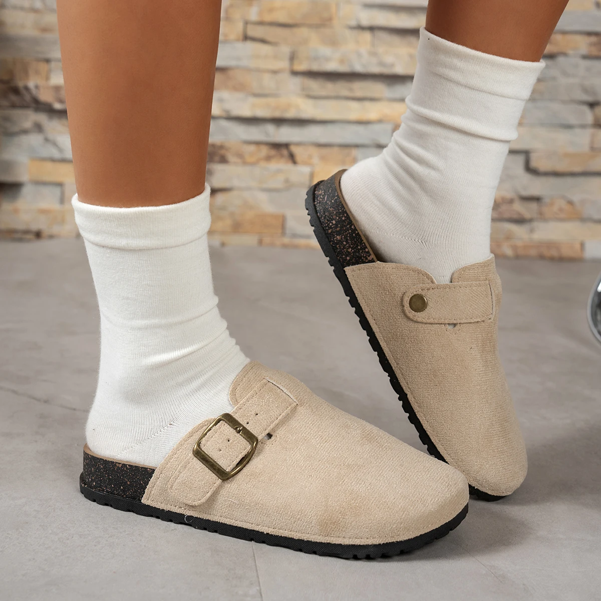 Spring and Autumn Elegant Baotou Sexy Flat Casual Shoes Fashionable Best Selling New Comfortable Plus Size Women's Shoes image 3