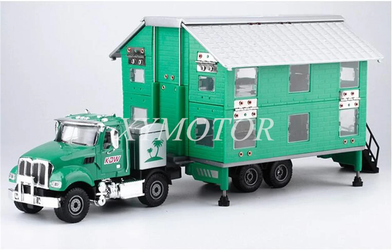 KDW 1/50 Double layer RV Motor home fold alloy Diecast Model Car Gifts Red/Green