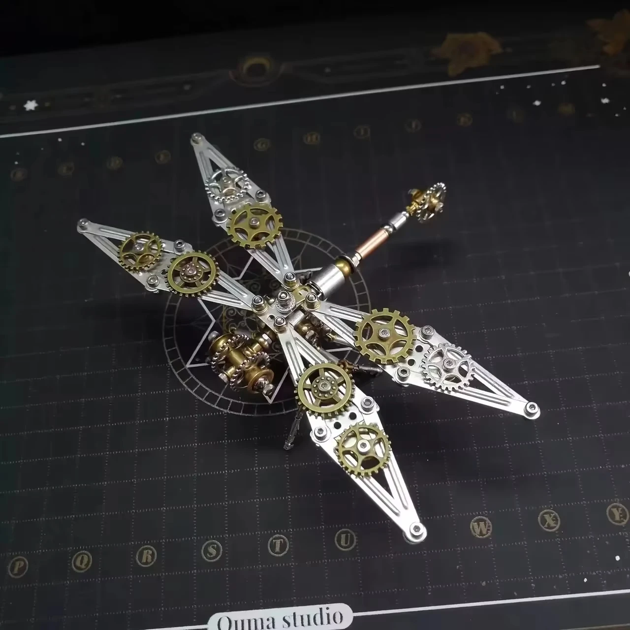 Steampunk Bee 3D Metal Dragonfly spider Puzzle for Adults & Teens DIY Craft Set Gold Mechanical Insect Model Unique Gift Idea