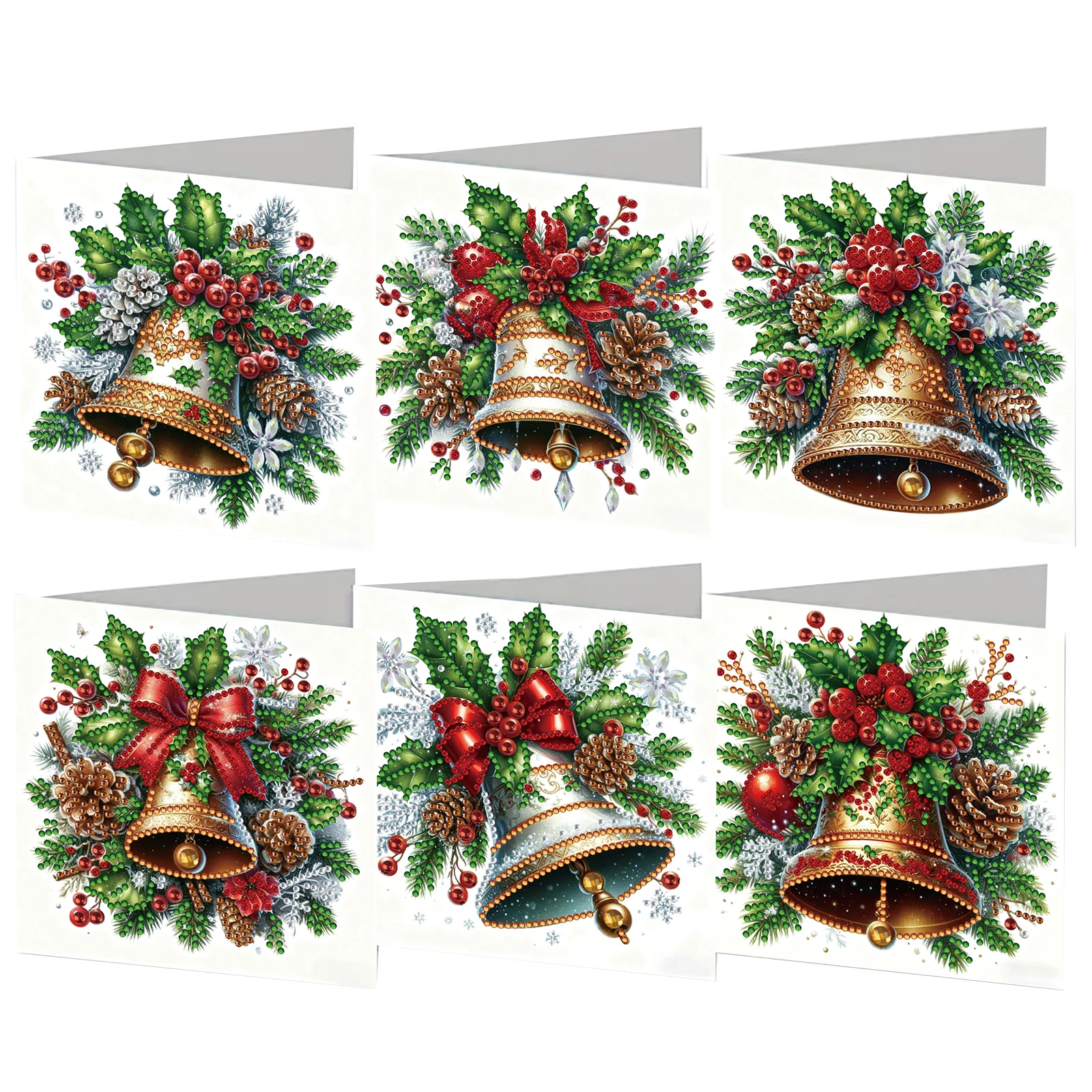 6pcs Xmas Pattern DIY Diamond  - Xmas Resin Art ulasan dan harga