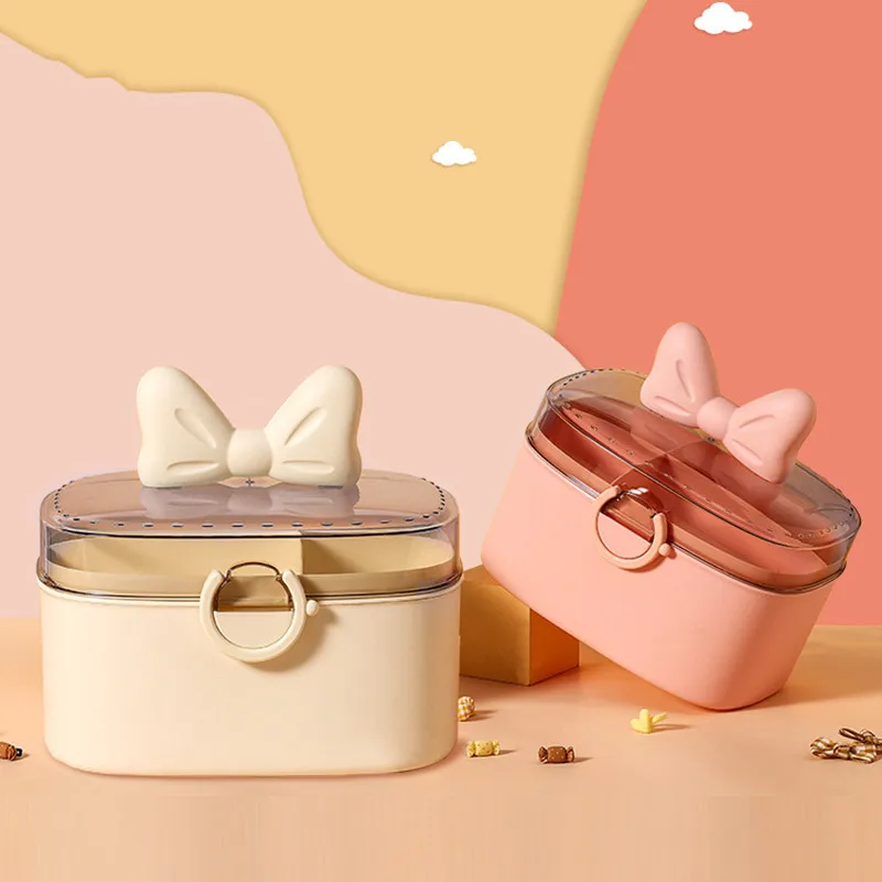 

New Simple Children's Hair Accessories Storage Box Children's Hair Clip Leather Band Jewelry Box Cosmetics Dresser Head String