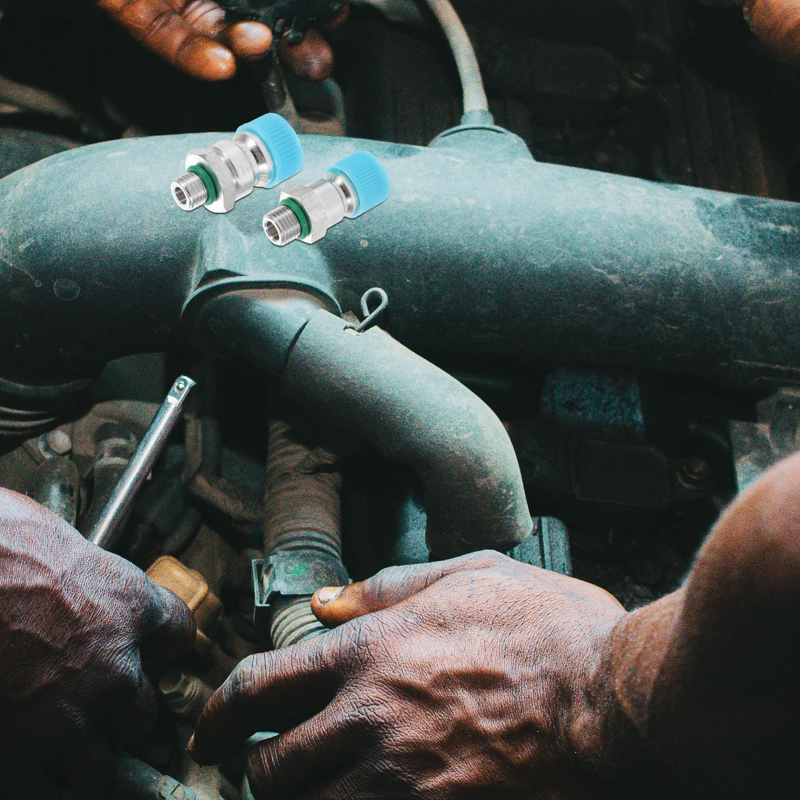 

2pcs Car Ac Set Durable Replacement For Air Conditioning Systems Universal Fit Automotive Valve Core Air Conditioner Parts Ac