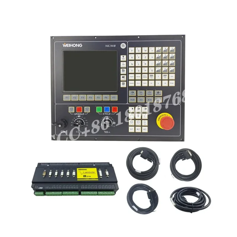 CNC WEIHONG NK280B Controller Software NC Studio V10 3/4 Axis ATC Spindle Sistem Konrol Ter integrasi Bus Lambda 21E Baru