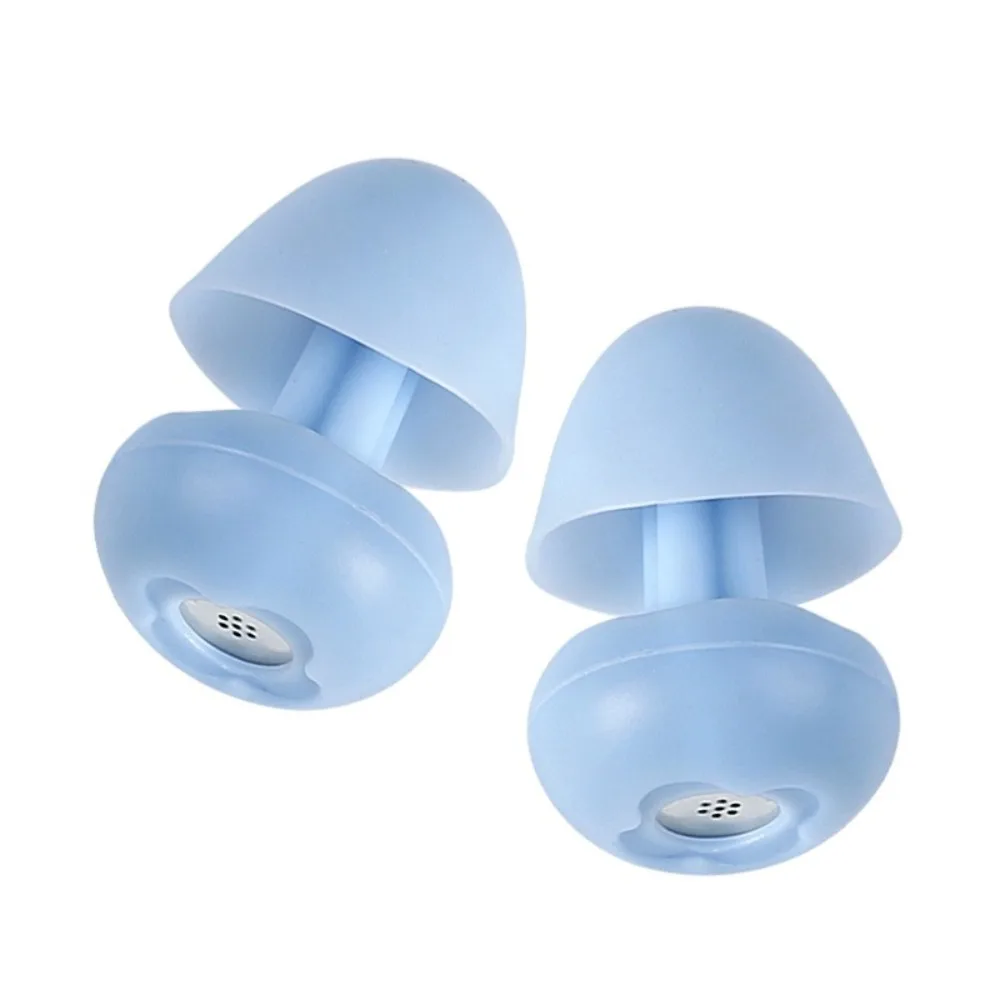 Portable Noise Reduction Noise Cancelling Earplugs Washable Flexible Silicone Earplugs Soft Hearing Protection Earplugs Snoring