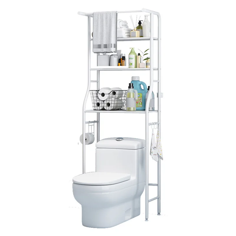 

Metal Space-Saving Bathroom Shelf Storage Rack Toilet Rack Storage Device